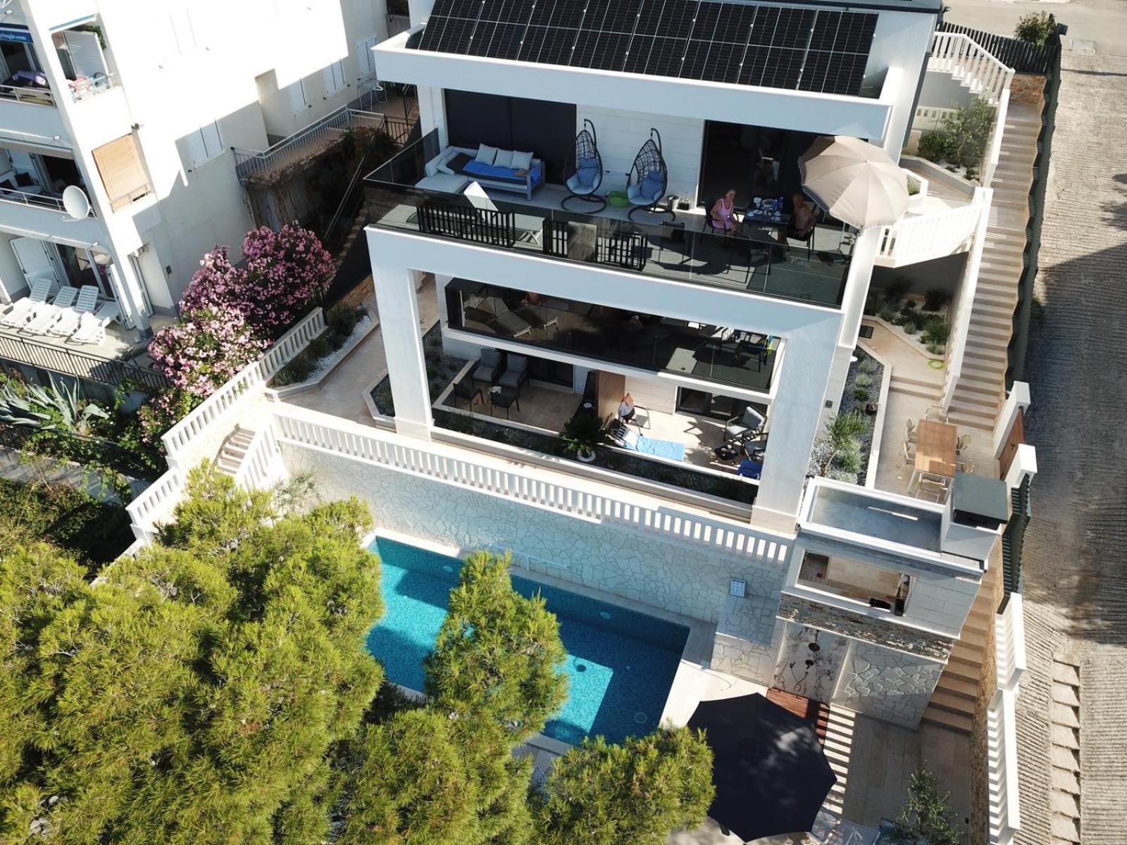 Luxury Beachfront Villa Carlisa Čiovo 外观 照片