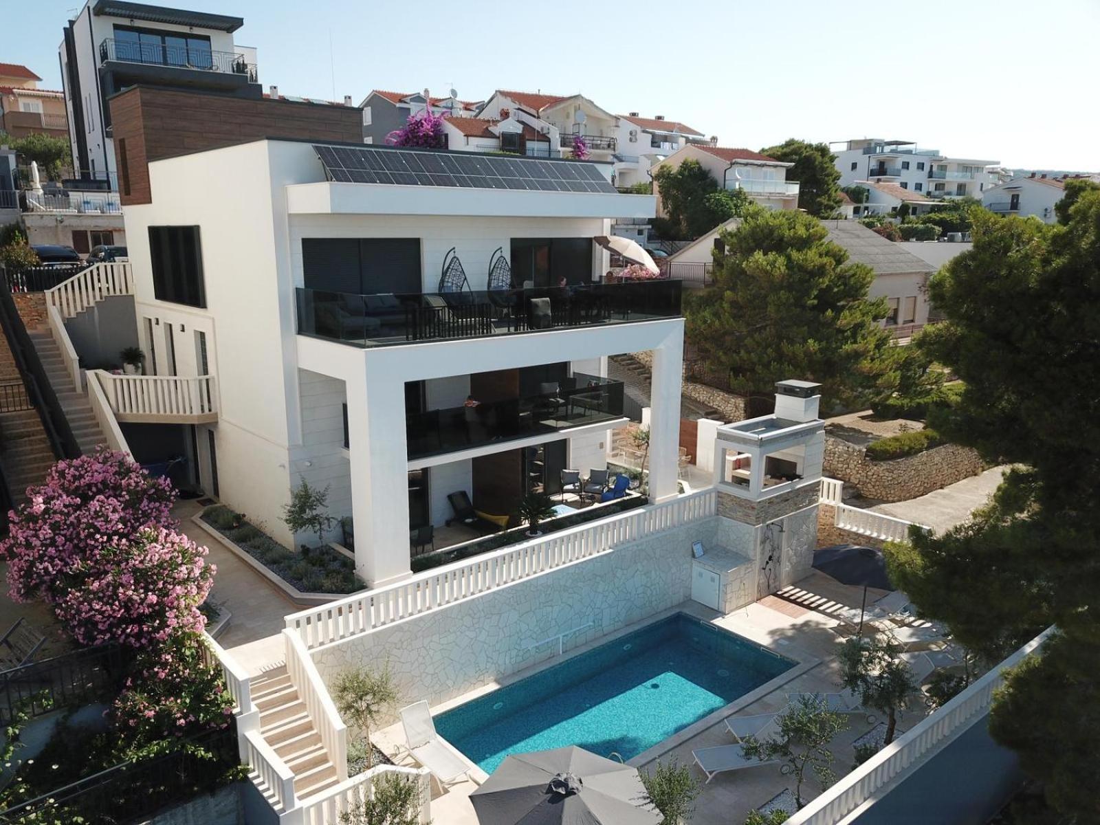 Luxury Beachfront Villa Carlisa Čiovo 外观 照片